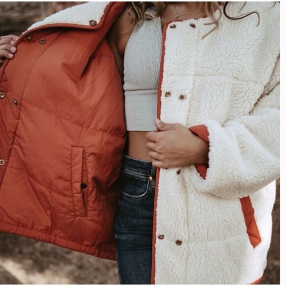 Wrangler Oversized Reversible Jacket Size XS/ Néw No Tags - Picture 3 of 6